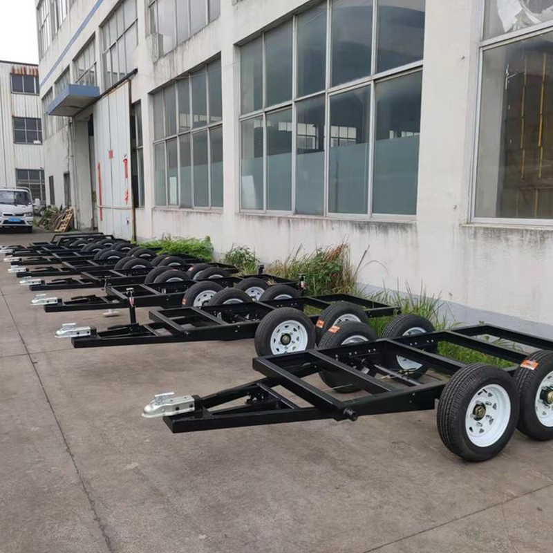 Minirremolque excavador galvanizado para equipos de construcción y paisajismo