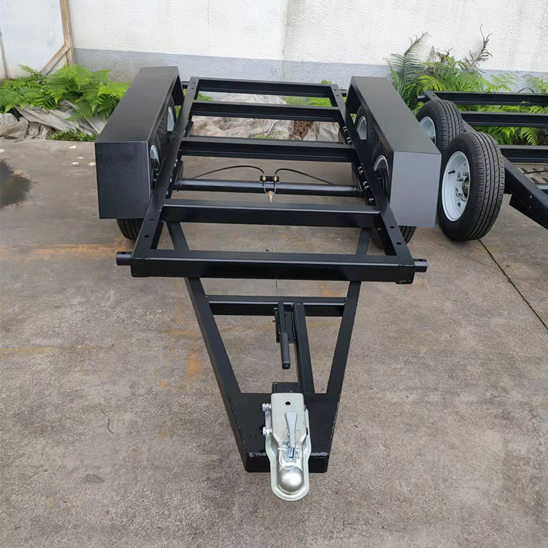 Minirremolque excavador galvanizado para equipos de construcción y paisajismo