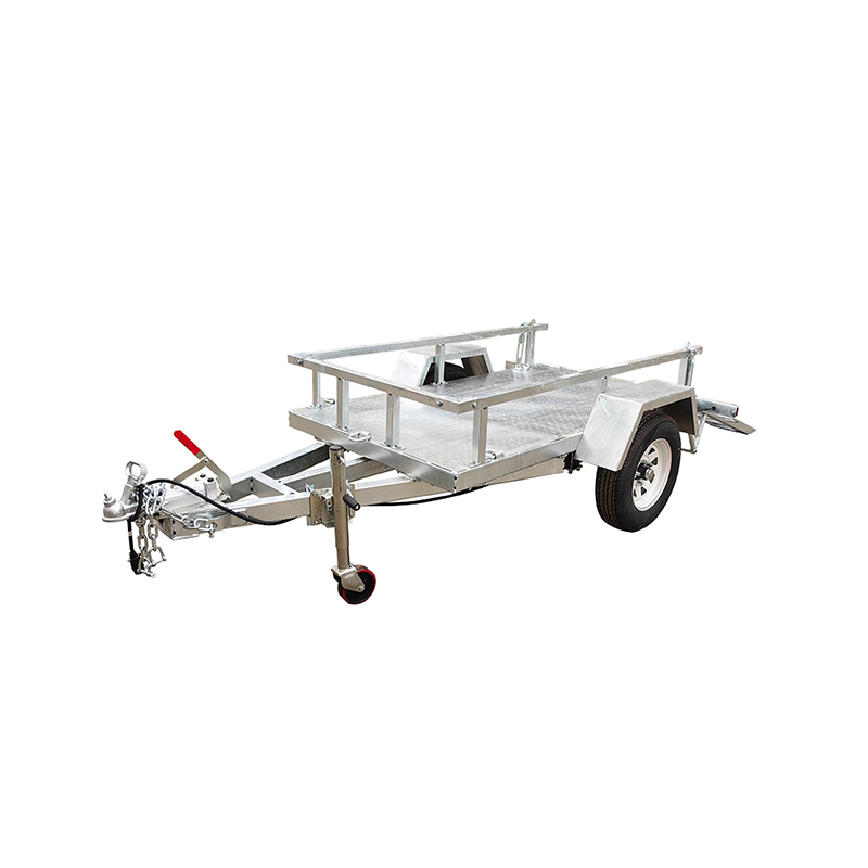 Remolque de transporte para vehículos todoterreno con excavadora pequeña y ATV