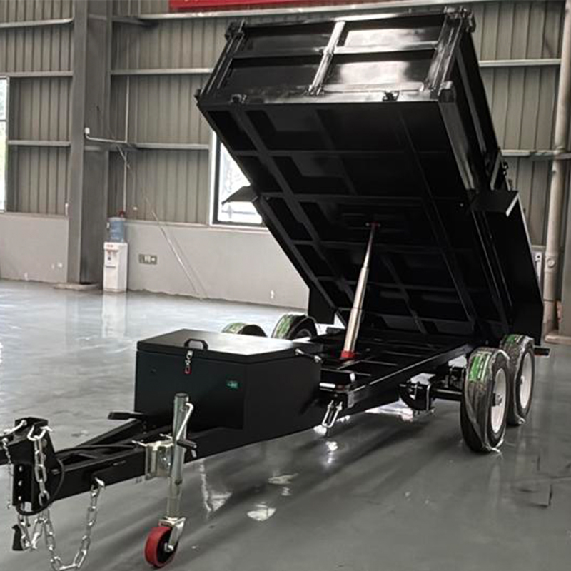 Remolque hidráulico para transporte de arena y grava agrícola