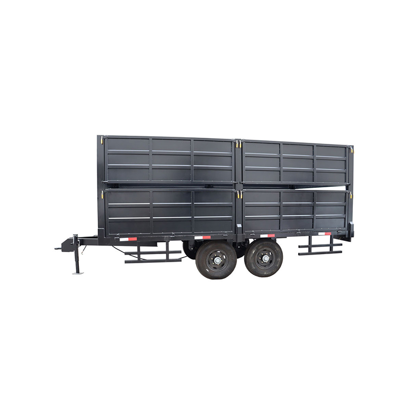 Remolque de transporte de doble eje para tractor agrícola