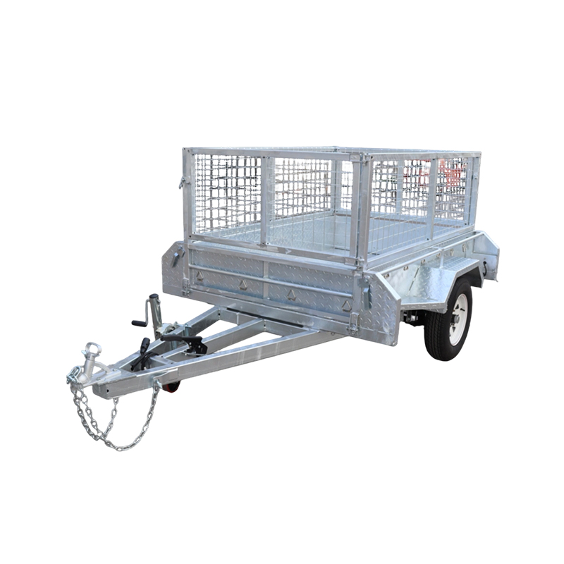 Remolque de jaula LED de doble eje galvanizado