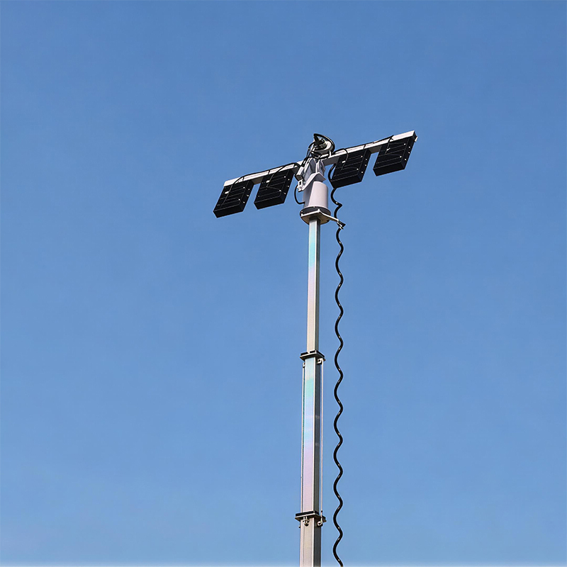 Torre de luz tipo remolque de almacenamiento de energía solar