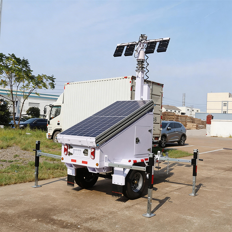 Torre de luz solar contra inundaciones LED alimentada por energía de litio