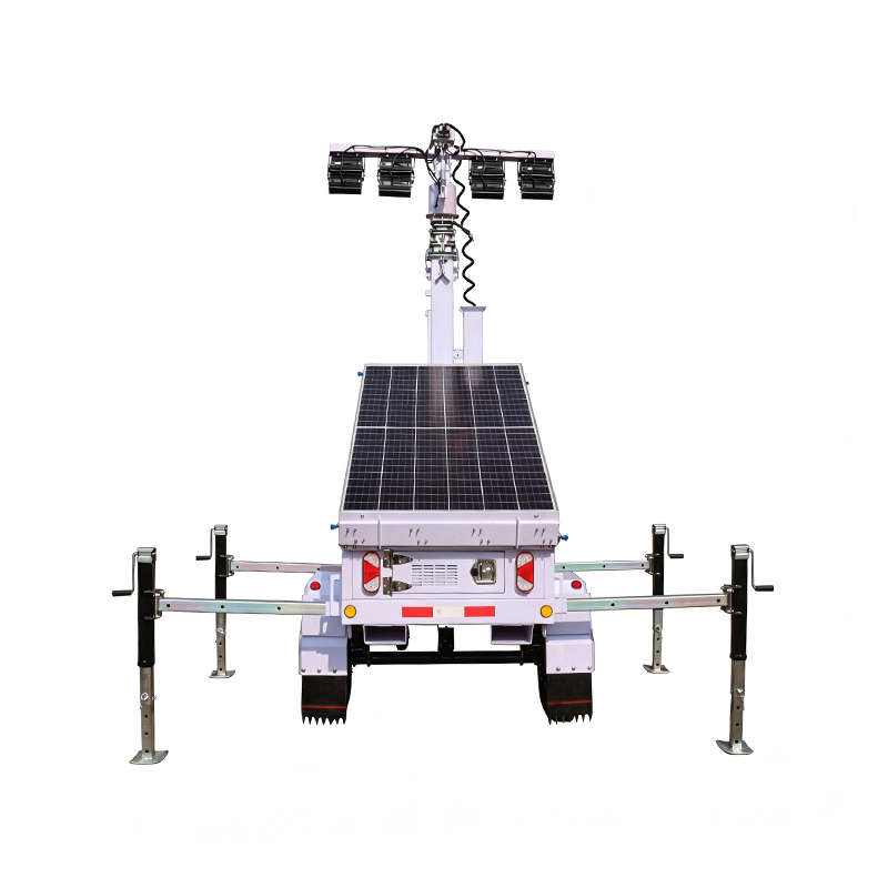 Torre de iluminación solar de emergencia para exteriores