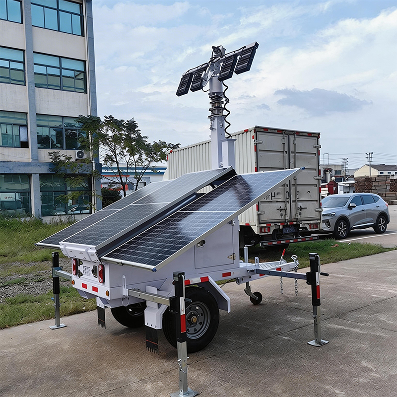 Torre de iluminación solar de emergencia para exteriores