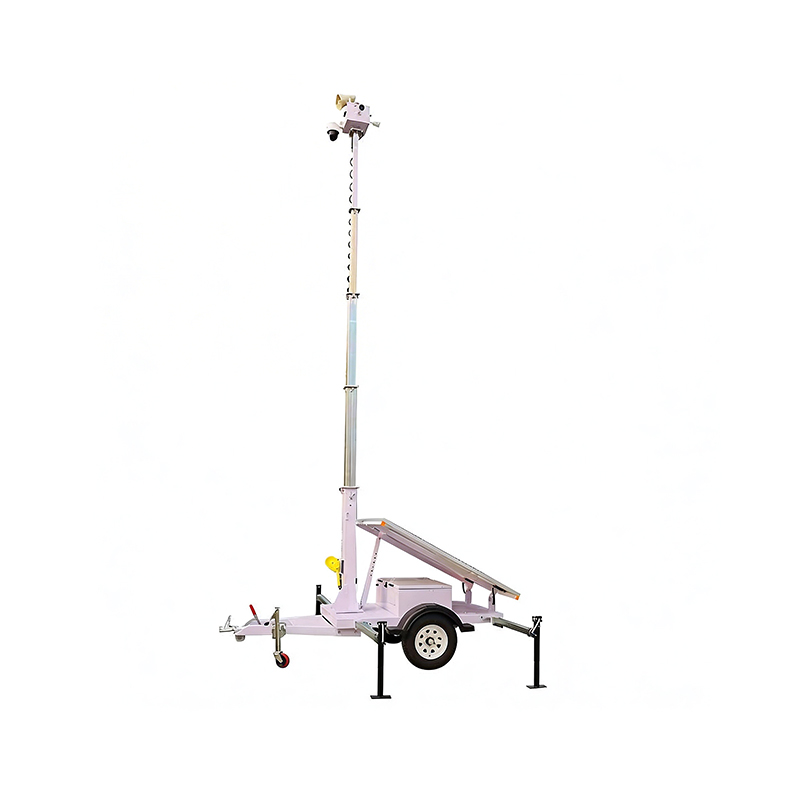 Remolque CCTV móvil con sistema de monitoreo solar