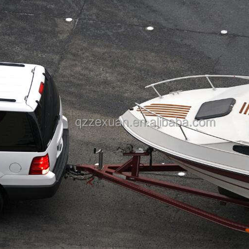 Remolque para barco de doble eje Q235 de acero negro