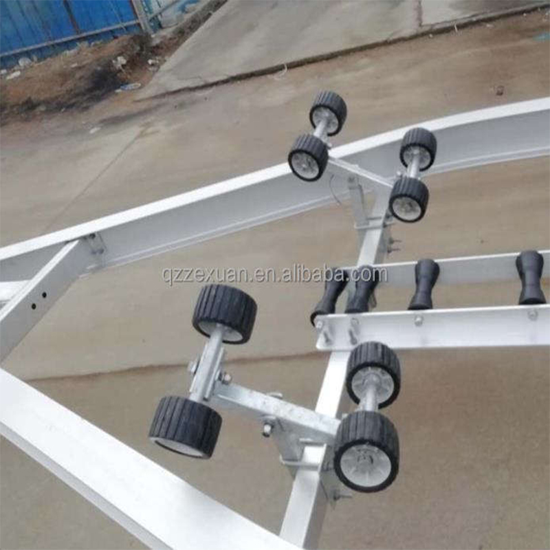 Remolque para barco de doble eje Q235 de acero negro