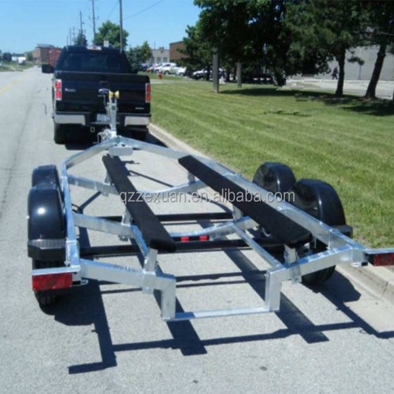 Remolque para barco de doble eje Q235 de acero negro