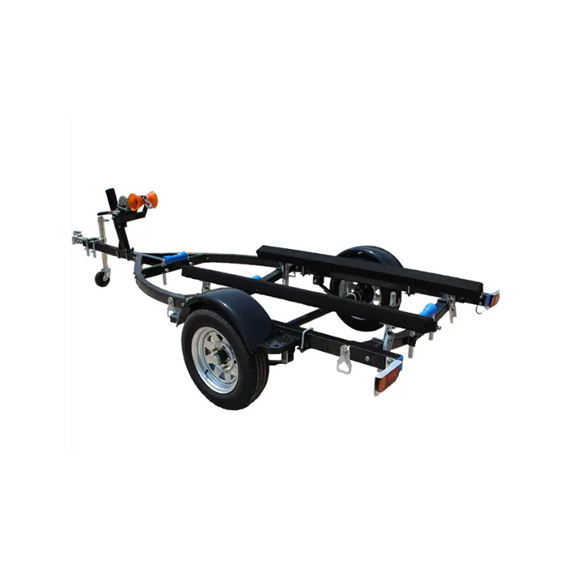 Remolque para barco de doble eje Q235 de acero negro