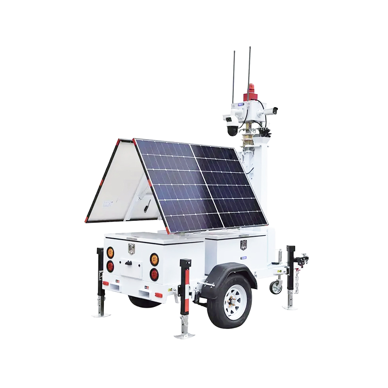 Torres de iluminación solar para remolques exteriores